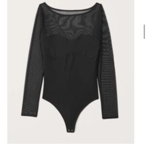 NWT A&F Sweetheart Mesh Bodysuit XS